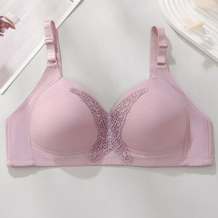 Discount Galore Women s Nursing Bra Maternity Sleeping Underwear Large Size Large Cup No Wire Underwear Women Daily Bra Christmas Promotions|Nylon Spandex Pink Sopatenor