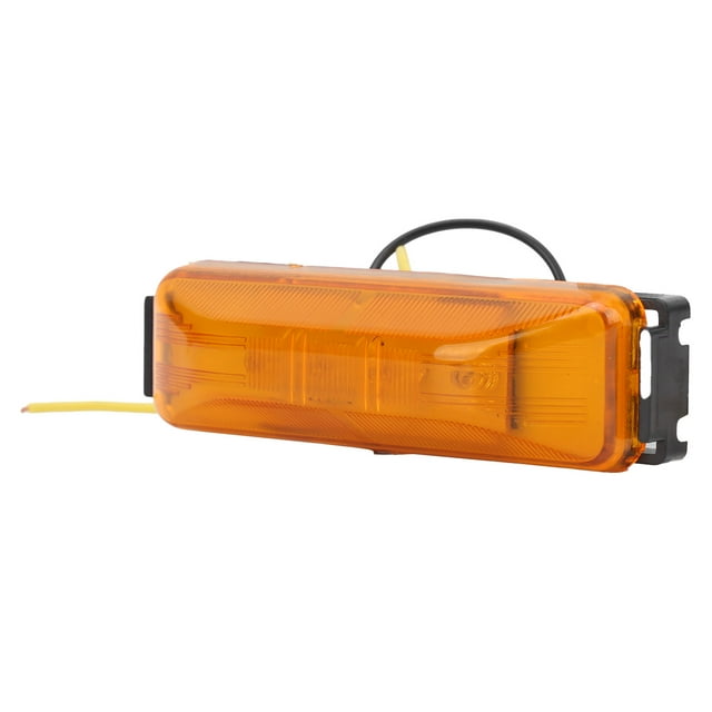 Lámpara de posición lateral de 4 LED de 12/24 V, luz ámbar brillante, universal, resistente al agua, para camión, remolque, camión, coche