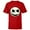 Red, variant on Disney The Nightmare Before Christmas Jack Skull Big Face - Short Sleeve T-Shirt for Kids - Customized-White