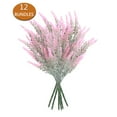 Artificial Flowers Clearance! Kiteke 12 Bundles Fake Flowers Artificial Lavender Faux Plastic