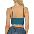 thumbnail image 3 of Women's Sleeveless Bustier Crop Top Cage Crisscross Cutout Bralette Bra Top (No Pad), 3 of 4