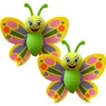 thumbnail image 1 of 4pcs Anti-Collision Butterfly Car Antenna Balls, 1 of 4