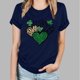 thumbnail image 5 of Camisetas de Manga Corta para las Mujeres de Moda Imprimir Cuello Redondo Camiseta, Mezcla de Poliéster Ligero para Primavera Verano Otoño, 5 of 8