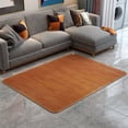 thumbnail image 3 of Floor Heating Mat Digital Display Timing Fuction Temperature Fixing Home Foot Warming Pad Deep Wood Grain 50x55cm/20x22in, 3 of 5
