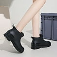thumbnail image 6 of IUJSOY Short Rain Boots Women Fashion Waterproof Chelsea Boots for Women Outdoor Mud Garden Shoes, 6 of 9