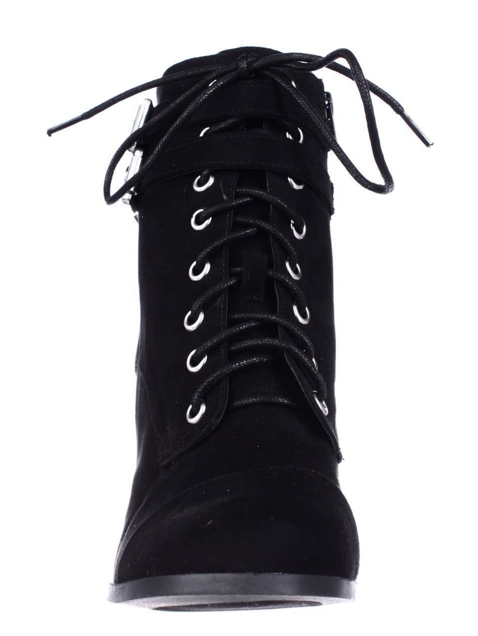 madden girl black ankle boots