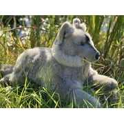 Auswella Grey Wolf Plush Stuffed Animal