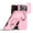 Pink, variant on Lunvic Case for iPhone 18 Pro Max with Integrated Camera Cover, 360 Rotatable Ring Kickstand Magnetic Shockproof PC and TPU Protective Back Cover, Black