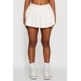 thumbnail image 3 of Womens Trendy Soft Knit Solid Pleated Skort, 3 of 5