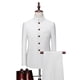 thumbnail image 1 of Traje Tang de talla grande 6XL-M para hombre, traje de cuello alto de estilo chino, traje de novio, diseño de moda de boda, Blazer ajustado, pantalones, esmoquin, 2 piezas, 1 of 5