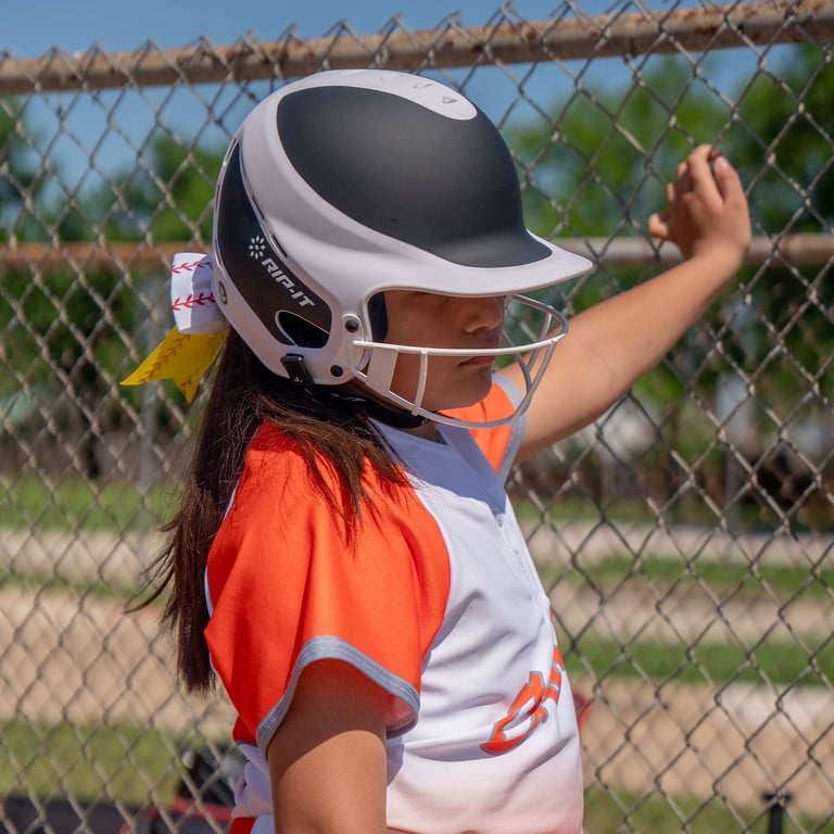 RIP-IT Vision Pro Softball Batting Helmet, Scarlet, M/L photo 4