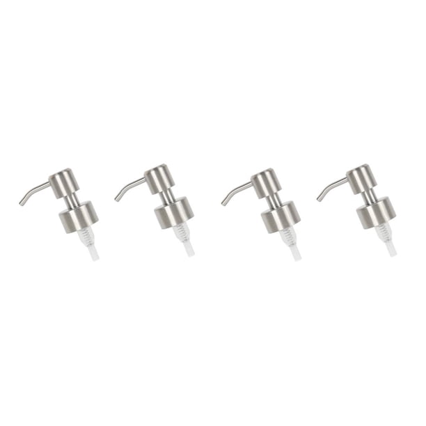 Injueey 2 Pieces Dispenser Nozzles with Extension Soap Liquid Tubes Heads Accessories Pump Lotion Steel Replacement Pumps Home DIY No.1 2piezas