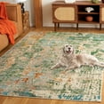 thumbnail image 3 of SAFAVIEH Madison Clyde Abstract Area Rug, Green/Gray, 5'3" x 7'6", 3 of 8
