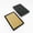 Metalic Gold, variant on MakerFlo Laserette® Refillable Leatherette Journal Blanks, Laser Engraving & UV Printing Ready, Gift Boxed, Black, Case of 12