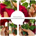 thumbnail image 5 of Paquete de 2 coronas artificiales de vid de rosa, planta de hiedra rosa, 5.9 pies, adecuada for decoración de boda, hogar, fiesta, jardín, un paquete (rojo), 5 of 5
