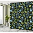 thumbnail image 4 of Ambesonne Nature Art Shower Curtain, Tropical Jungle Forest, 69"Wx70"L, Lime Green and Sky Blue, 4 of 4