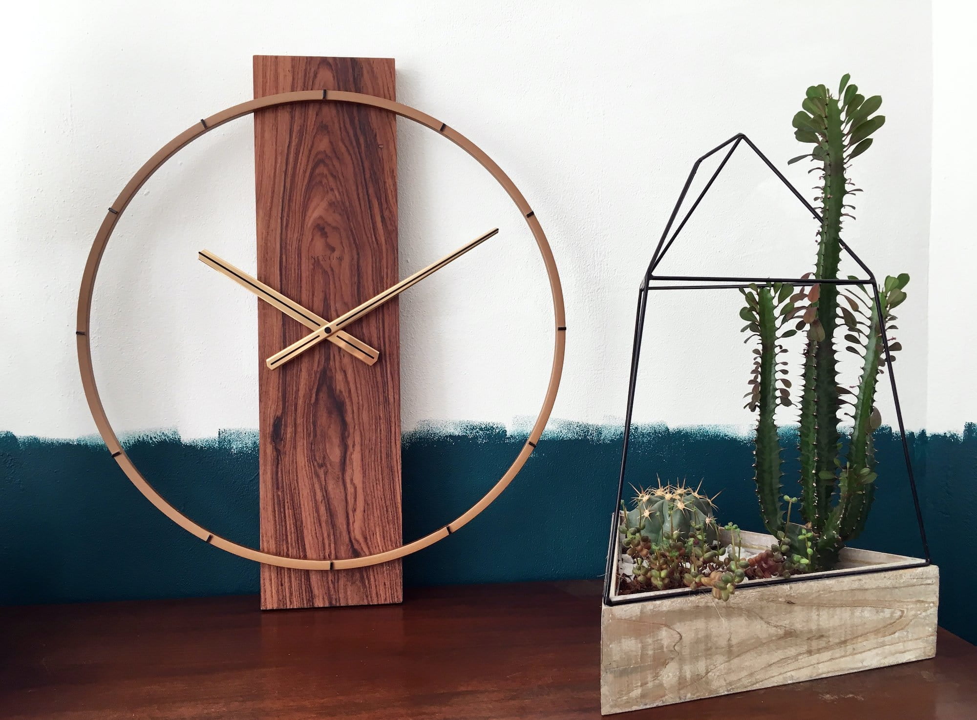 NEXTIME WALL CLOCK CARL - BROWN