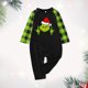 thumbnail image 5 of Conjunto de pijama familiar de 2 piezas, traje con estampado de dinosaurio y cuello redondo (verde bebé, 12-18 meses) Kuymtek Verde|Bebé|T 12/18 M, 5 of 6