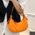 thumbnail image 1 of Bolsa De Hombro Bolso de mano para mujer, bolso de mano de cuero PU, bolso de mano elegante simple, bandolera (naranja) Tmvgtek Para Estrenar, 1 of 3