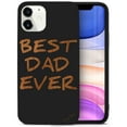 thumbnail image 1 of Case Yard Wooden Case for iPhone-11 Soft TPU Silicone cover Slim Fit Shockproof Wood Protective Phone Cover for Girls Boys Men and Women Supports Wireless Charging Best Dad Ever Design, 1 of 7