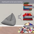 thumbnail image 4 of Diconna Lazy Sofa Cover with Bright Color Linen Fabric Unfilled Bean Bag, 4 of 8