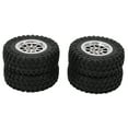 thumbnail image 4 of Roue de Pneu de Voiture de RC, Roue de Pneu de Voiture de Résistance à l'Usure RC 4PCS Excellente pour MN D90 D91 D96 D99 pour WPL B14 B24 C14 C24 R789BL Noir, R789S Argent, 4 of 8