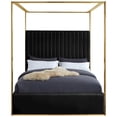 thumbnail image 7 of Meridian Furniture Jones Black Velvet Queen Bed, 7 of 7