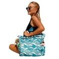 thumbnail image 2 of Extra Large Beach Bags and Totes Mesh Tote Bag with Pockets & Zipper Lightweight & Foldable Beach Bag for Travel Gym Swim and Beach Holiday, 2 of 7