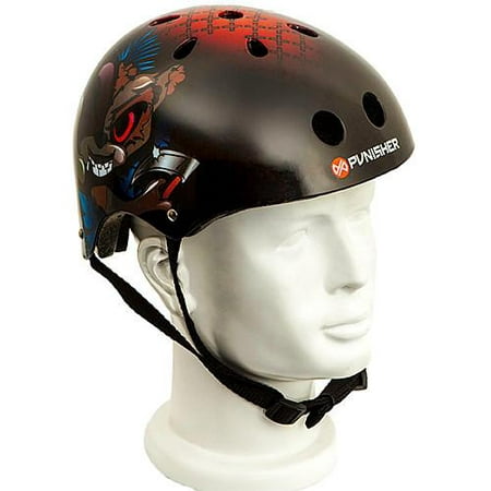 Punisher Skateboards Ranger Adjustable All-Sport Skate-Style Helmet, Medium