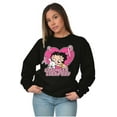 thumbnail image 5 of Betty Boop Cancer Stronger Every Day Women Crewneck Sweatshirt Brisco Brands X, 5 of 5