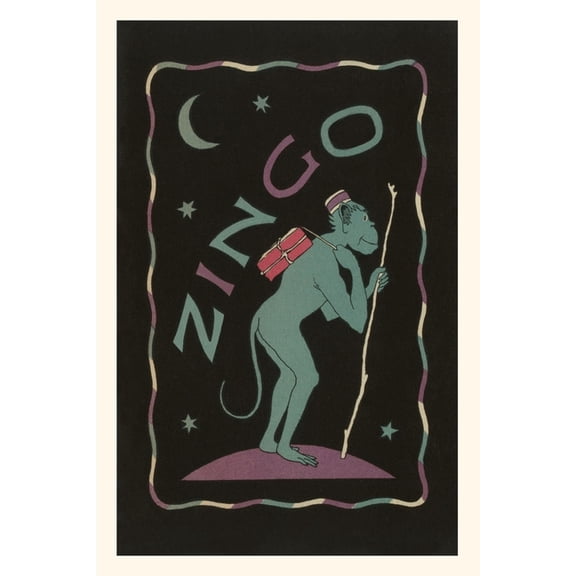 Pocket Sized - Found Image Press Journals: Vintage Journal Zingo Blue Monkey (Paperback)