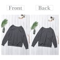 thumbnail image 4 of Sidefeel Women's Pullovers Ribbed Banded Edges Long Sleeve Sweatshirt Jumpers M 8-10, 4 of 8