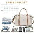 thumbnail image 3 of Sac de Voyage pour Femmes, Sac de Sport avec Poche Humide Bagage à Main pour la Nuit et la Fin de Semaine, Sac d'Hôpital Imperméable pour Accouchement Bleu Royal, 3 of 6