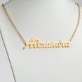 thumbnail image 3 of Personalized Planet Women's Outrageous Oversized Script Nameplate Necklace, 3 of 5