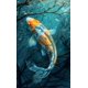 thumbnail image 3 of Pósteres e impresiones de peces de la suerte, carpas koi y flores, impresión en lienzo de acuarela para sala de estar, dormitorio, arte de pared, decoración del hogar, 3 of 5