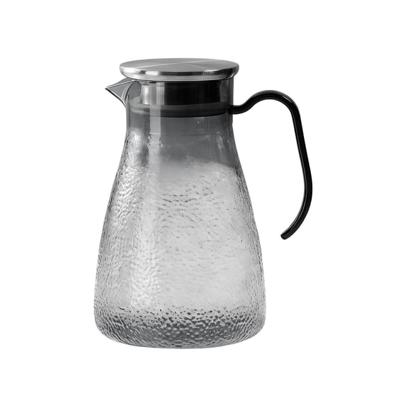 Dvumao Kitchen Accessories, Hammered-patterned Steel Lid Cold Water Clear Water Bottle Juices Pitcher Kettle, Women Gifts