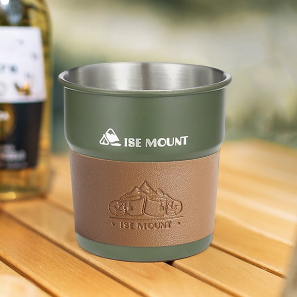Tazas de vino y cerveza de 300ML, taza apilable para acampar, taza para beber para uso doméstico y al aire libre