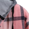 thumbnail image 7 of Mens Polo Shirts M Casual Plaid Print Hooded Collar Long Sleeve Comfortable Breathable Gathering Vacation Pink Button Down Shirt Sizes M, 7 of 7