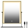 thumbnail image 6 of Dressing Table Mirror Versatile Smart Desk Mirror with LED Control Rotary Makeup Mirrors with Lighting for Your Bedrooms, 6 of 8