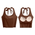 thumbnail image 5 of vigerkar Womens Tank Tops Sexy Halter Neck Going Out Tops Summer 2026 Trendy Backless Workout Shirts Sleeveless Y2k Clothes (Coffee, XL), 5 of 5
