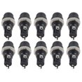 thumbnail image 4 of Fuse Holder, 10A 250V Fuse Tube Protector,   Fuse Holder 10pcs  Auto Stereo Glass Tube Fuse Panel Install The Chassis, 4 of 8