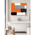 thumbnail image 6 of Burnt Orange Black Grey Wall Art for Living Room,Canvas Picture Wall Decor for Bathroom Bedroom,Modern Irregular Geometric Abstract Painting Artwork for Office Hallway Dining Room Decor 16"x20", 6 of 8