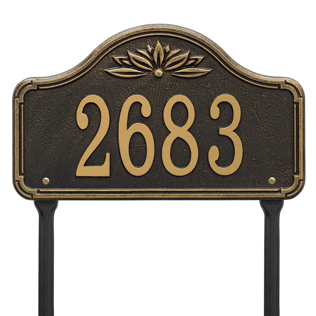 Whitehall Ivenwood Address Plaque Custom House Number Lawn One Line