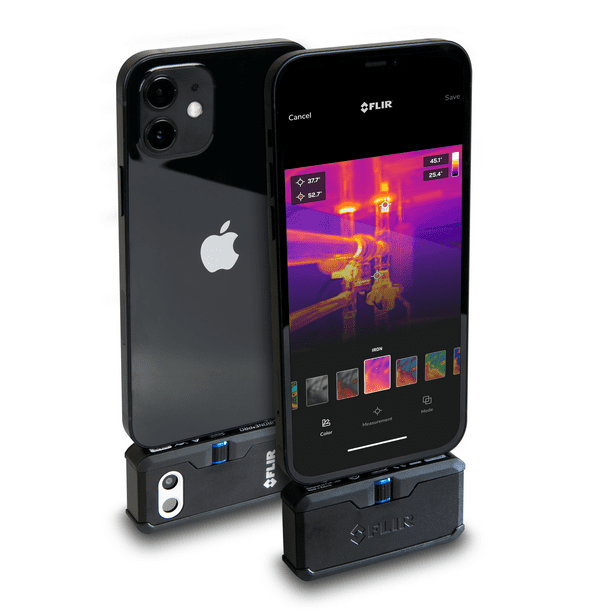 FLIR ONE PRO LT iOS ProGrade Thermal Imaging Camera For Smartphones, 80x60 Thermal Resolution
