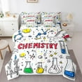 thumbnail image 1 of Chemistry 7 Piece Comforter Set Full Bed in a Bag,Chemical Equation Bedding Sets Science Educational Sheet Set with Comforter,Test Tube Microscope Chemical Equipment Bed Set, 1 of 5