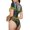 Cozy Cottage Lakeside Sunset, variant on Fruit Pineapples Womens One Piece Swimsuits Modest Tummy Control Bathing Suits Lace Up Slimming Swim Suit-Large