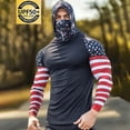 thumbnail image 6 of BRGZLK UPF 50+ Long Sleeve Shirt for Mens 2026 Summer Fashuion Print Long Sleeve Lightweight Breathable Sun Protection Shirts with Face Mask for Fishing Hiking C 3XL, 6 of 6