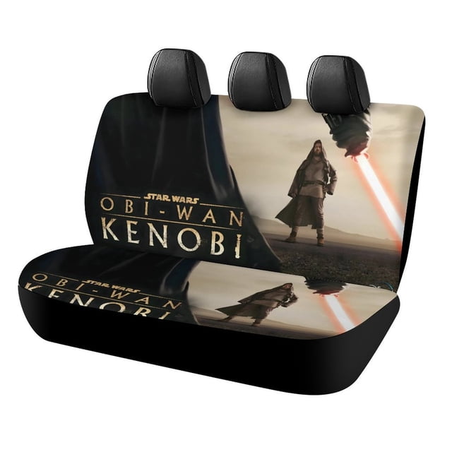 Obi Wan-theme Car Rear Seat Covers Back Elastic Flexible Car Seat Covers Decorative Fits Most Cars 120x59x76cm