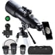 thumbnail image 2 of ESSLNB Telescopios para astronomía para adultos y niños, telescopios astronómicos de viaje de 80 mm con filtro lunar, imagen erecta, refractor 10 veces, trípode y bolsa de transporte para principiante, 2 of 4