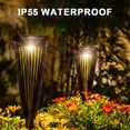 thumbnail image 3 of Luces solares para caminos de paisaje, paquete de 4, luces LED cálidas/blancas para pasarelas de jardín, para decoración de patios, caminos de acceso, césped y patios traseros, 3 of 6
